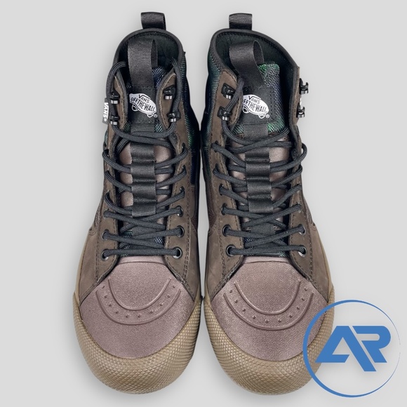 VANS Sk8-Hi Gore-Tex MTE-3 Men's Sizes Tech Plaid Brown Green Blue VN0A5I11BGS - Picture 3 of 8